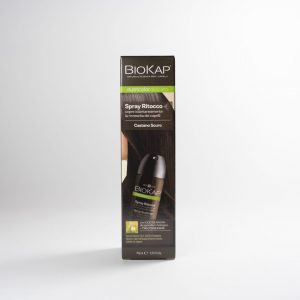 biokap spray ritocco capelli castano scuro