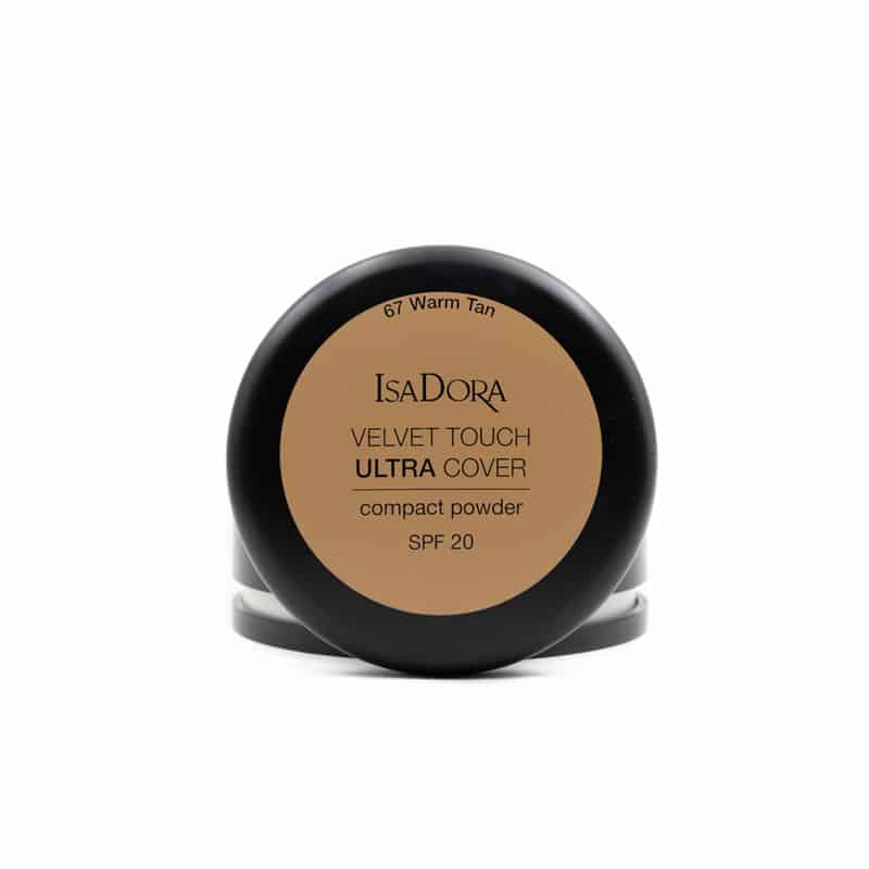 Isadora-Velvet-touch-ultra-cover-compact-powder-spf20-67-warm-tan