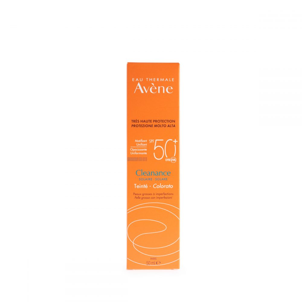 avene solare cleanance spf50 colorato